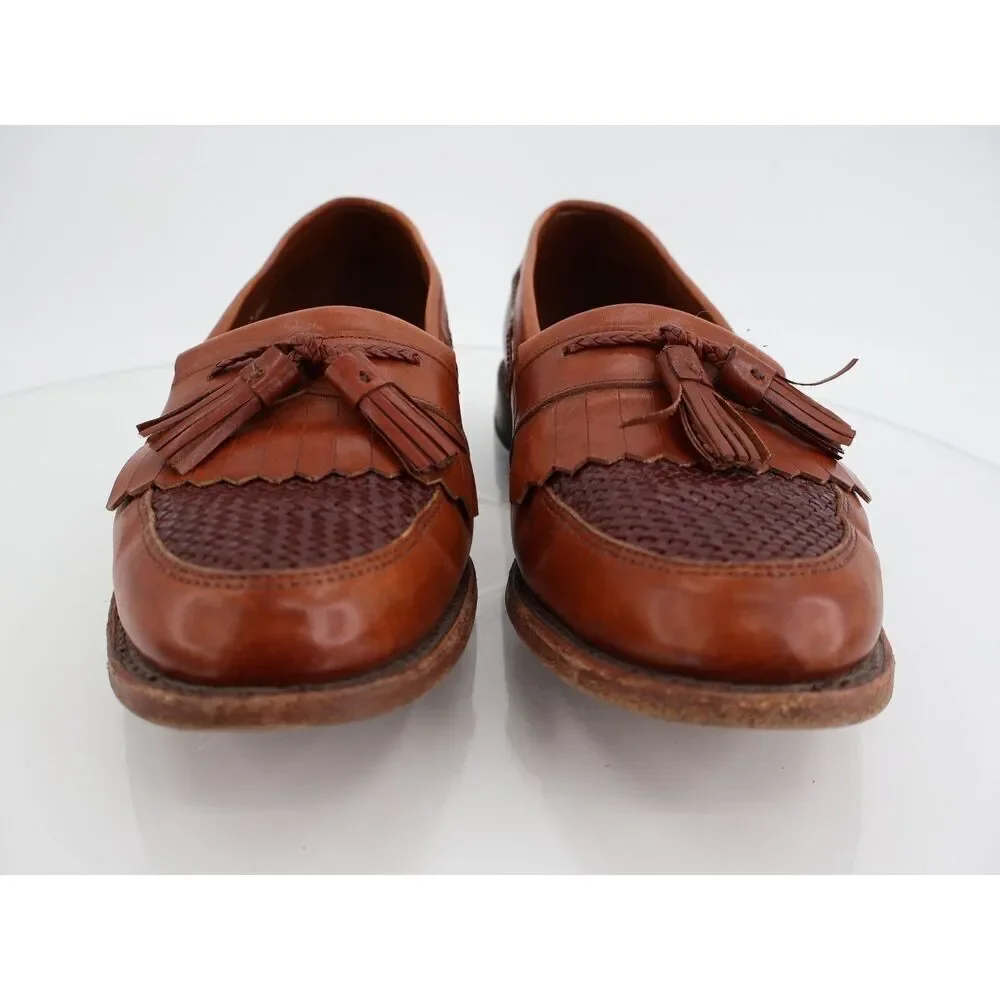 Allen Edmonds Men's Cody Tassel Loafer Size 11 D Brown Leather Slip On Shoe